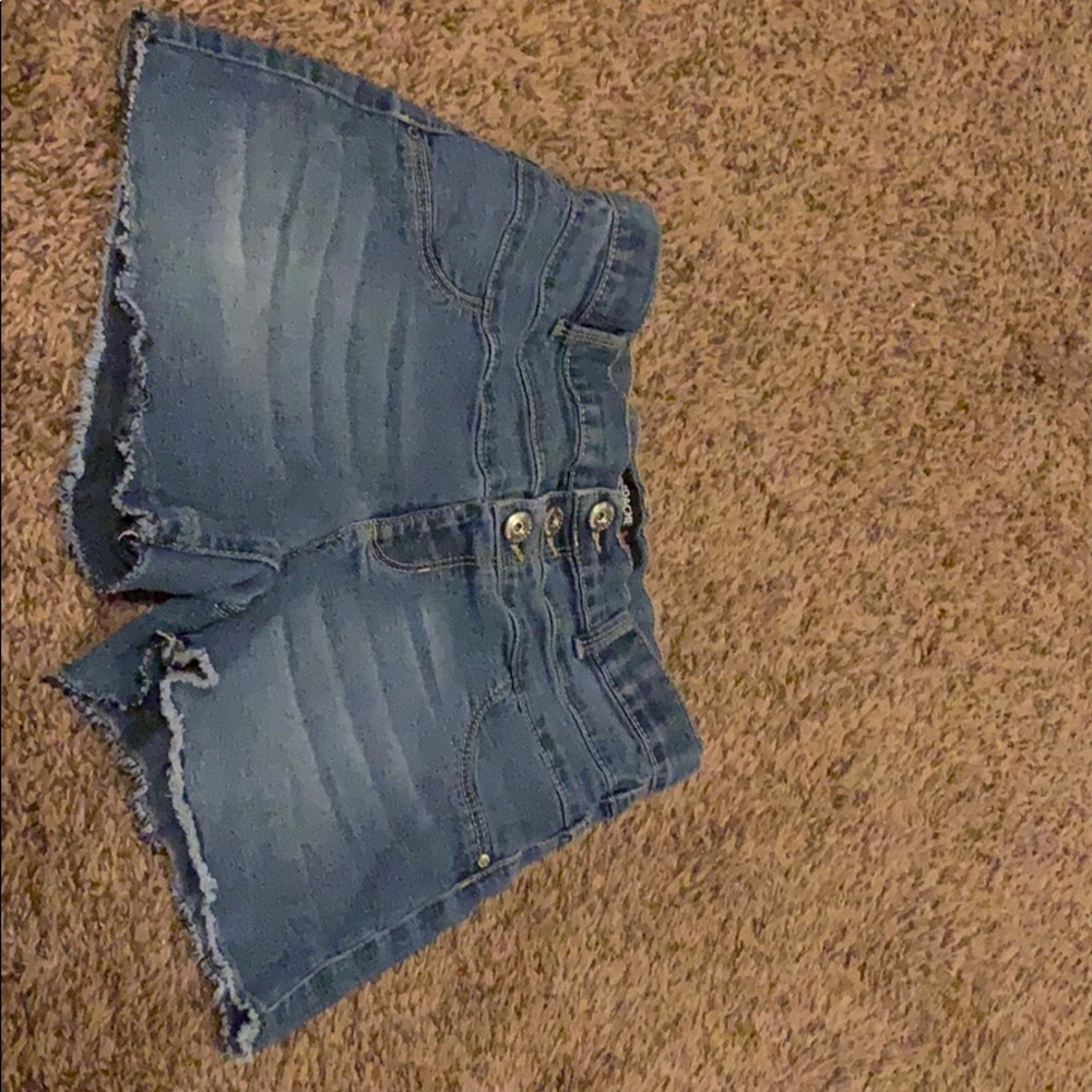 Denim shorts